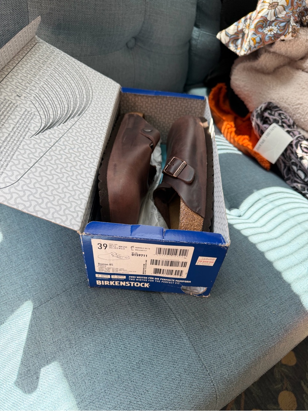 Birkenstock Boston 39 Dark Brown